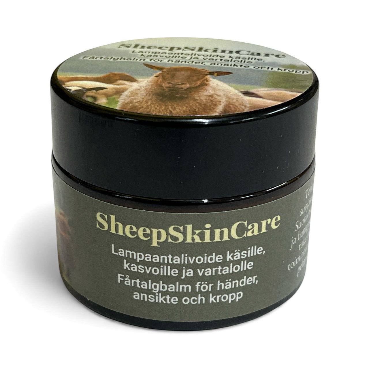 SheepSkinCare Lampaantalivoide 50 ml on 100 % luonnollinen ja lisäaineeton ihovoide, joka syväkosteuttaa ja suojaa kuivaa, herkkää ja halkeilevaa ihoa. Tehokkaasti imeytyvä lampaantali tukee ihon omaa suojakerrosta ja sopii koko vartalon päivittäiseen hoitoon.