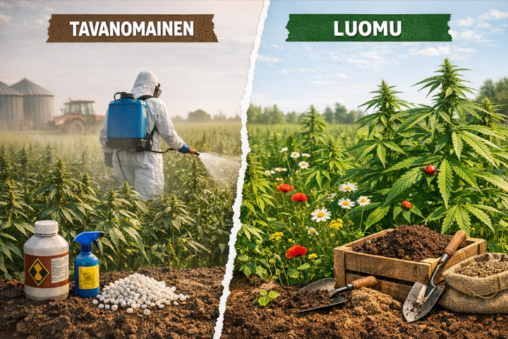 Luomu vs tavanomainen hampunsiemen – tuotannon erot | Hamppufarmi