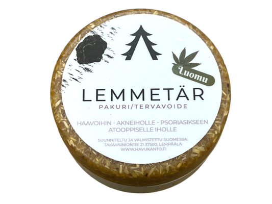 Hamppuöljystä valmistettu terva-pakuri voide 25g