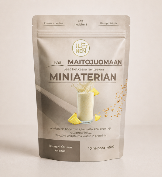 Miniateriaseos juomaan Omena Ananas 230g pakkaus