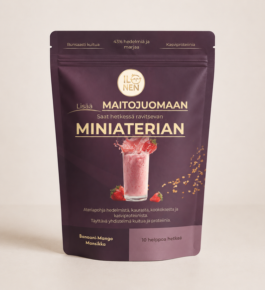 Miniateriaseos juomaan mansikka mango 230 g HamppuFarmi