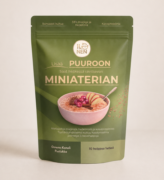 Miniateriaseos Puuroon Omena-Kaneli 230 g HamppuFarmi