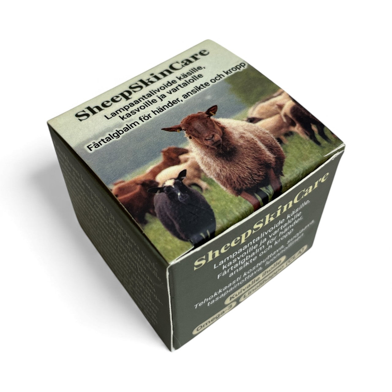 SheepSkinCare Lampaantalivoide 50 ml on 100 % luonnollinen ja lisäaineeton iho­voide, joka syväkosteuttaa ja suojaa kuivaa, herkkää ja halkeilevaa ihoa. Tehokkaasti imeytyvä lampaantali tukee ihon omaa suojakerrosta ja sopii koko vartalon päivittäiseen hoitoon.