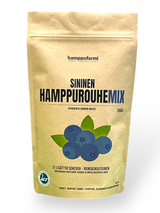 Blue hemp berry mix 350 g – hemp flour with bilberry, blackcurrant and aronia
